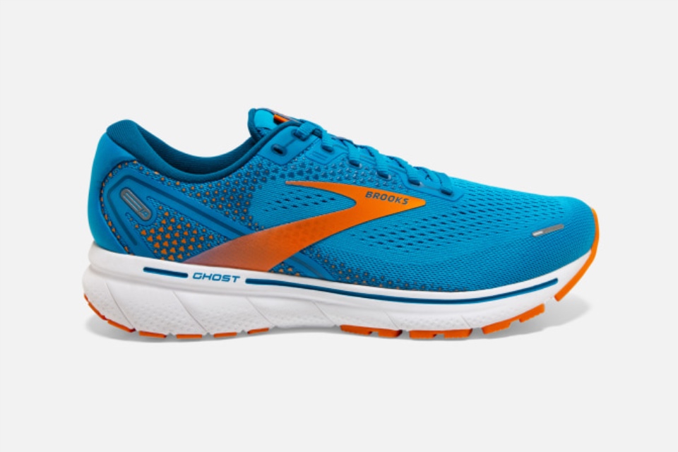 Brooks Ghost 14 ビビッドブルーオレンジホワイト