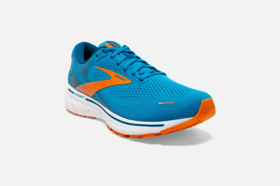 Brooks Ghost 14 ビビッドブルーオレンジホワイト