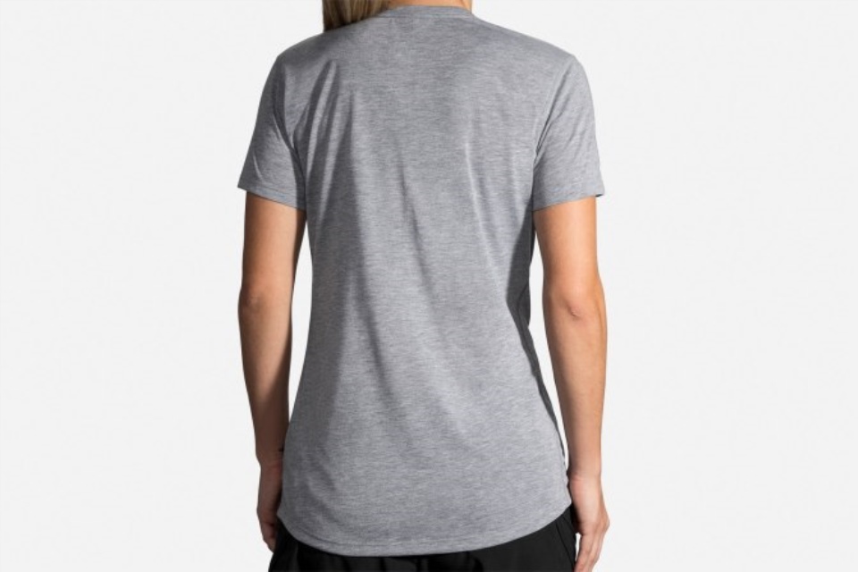 ディスタンス グラフィック Tシャツ ヘザー アッシュラン ブルックス