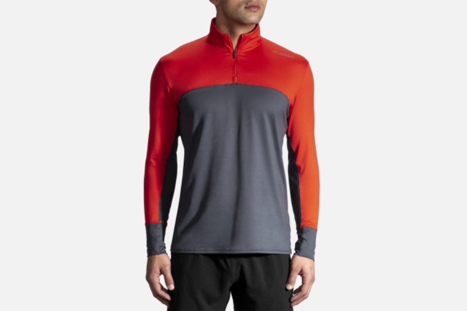 ブルックス アスファルト溶岩ダッシュ 1/2 Zip