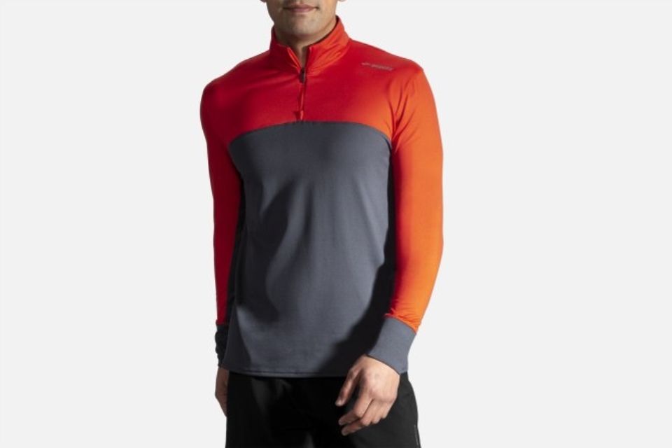 ブルックス アスファルト溶岩ダッシュ 1/2 Zip
