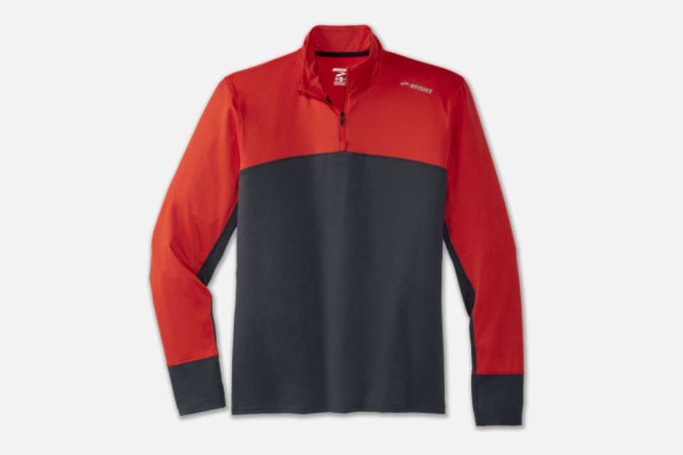 ブルックス アスファルト溶岩ダッシュ 1/2 Zip